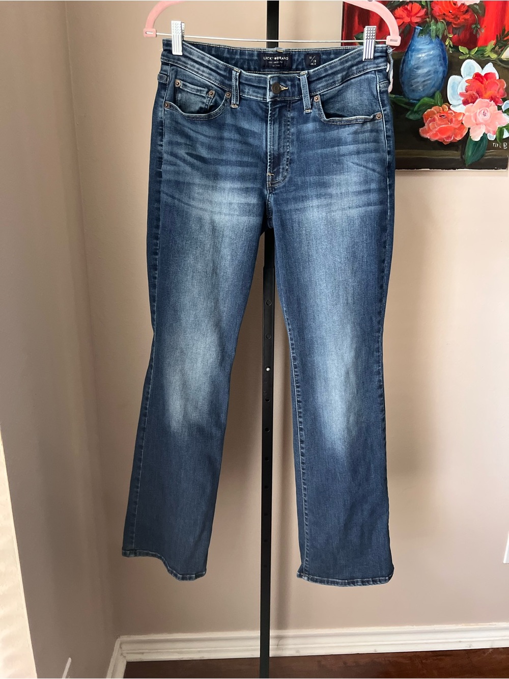 Lucky Brand Blue Faded Straight-Leg Jeans